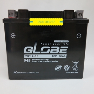 BÌNH ẮCQUY KHÔ GLOBE WP12-BS (12V-10AH)