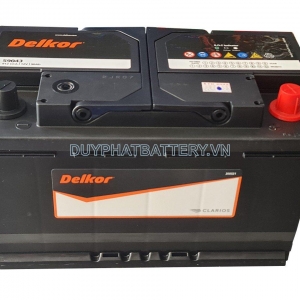 Bình ắc quy DELKOR DIN 59043 12V-90AH Nhập Khẩu Hàn Quốc