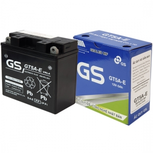 BÌNH ẮCQUY KHÔ GS GT5A-E (12V-5AH) (SP MỚI)