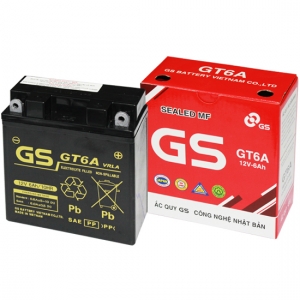 BÌNH ẮCQUY KHÔ GS GT6A (12V-6AH)