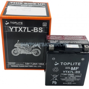 Ắc quy TOPLITE YTX7L-BS 12V 7Ah