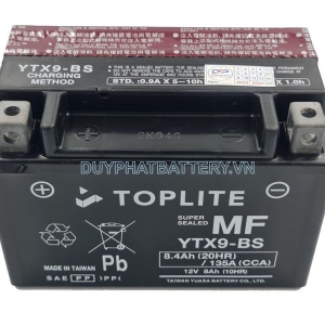 Bình ắc quy TOPLITE YTX9-BS 12V 8AH CCA 135A